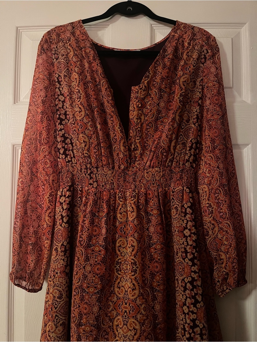 Beautiful Boho V-Neck Mini Dress